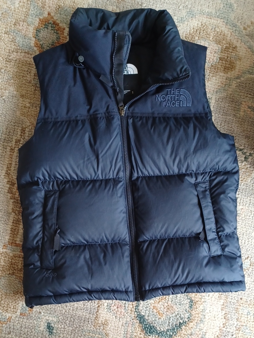 The North Face Dark Blue Puffer Vest
